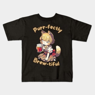 Purrfect oktoberfest Kids T-Shirt